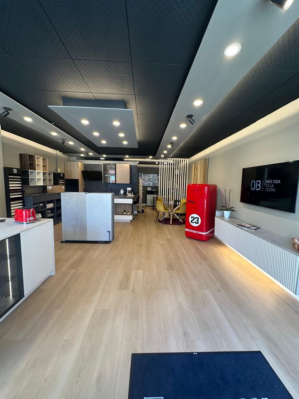 Vista general del showroom